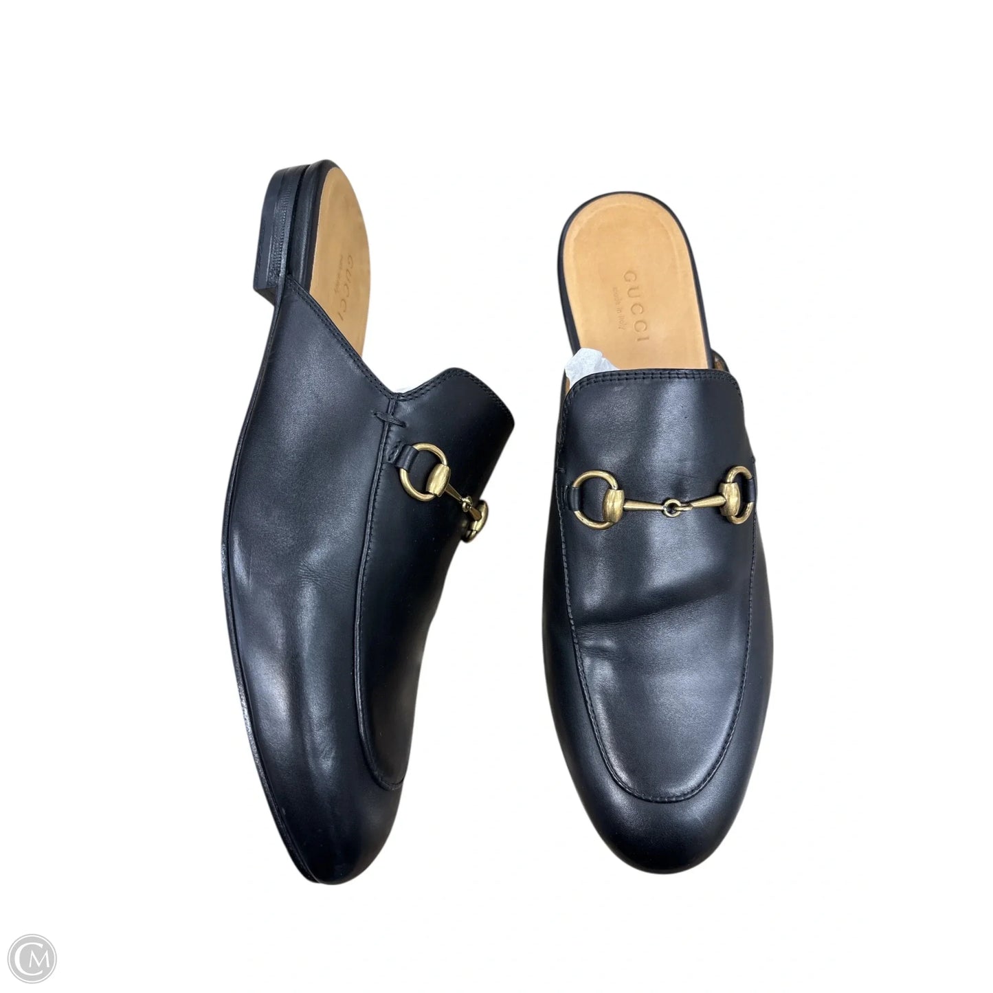 Shoes Luxury Designer By Gucci In Black, Size: 8.5