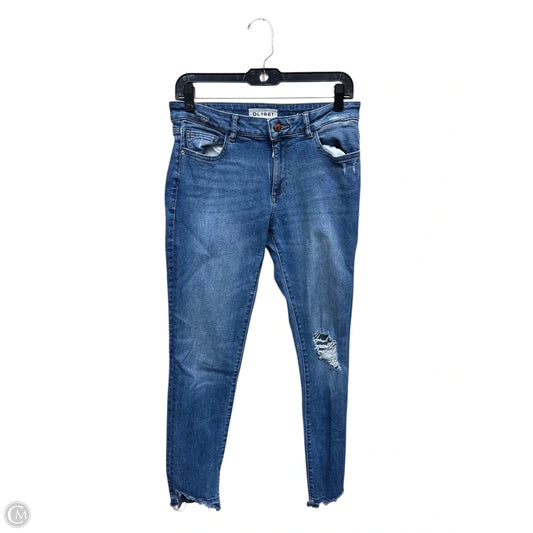 Jeans Skinny By Frame In Blue Denim, Size: 6
