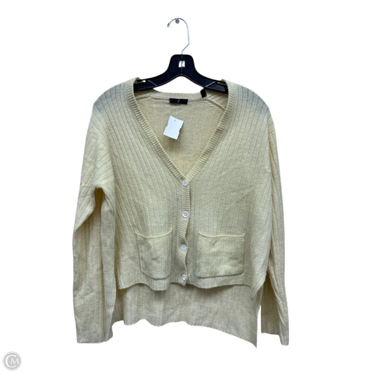 Sweater Cardigan By Atm In Yellow, Size: Xs