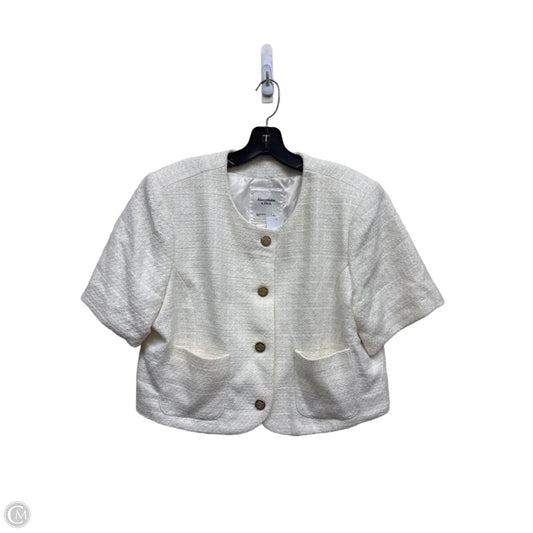 Top Short Sleeve By Abercrombie And Fitch In White, Size: L