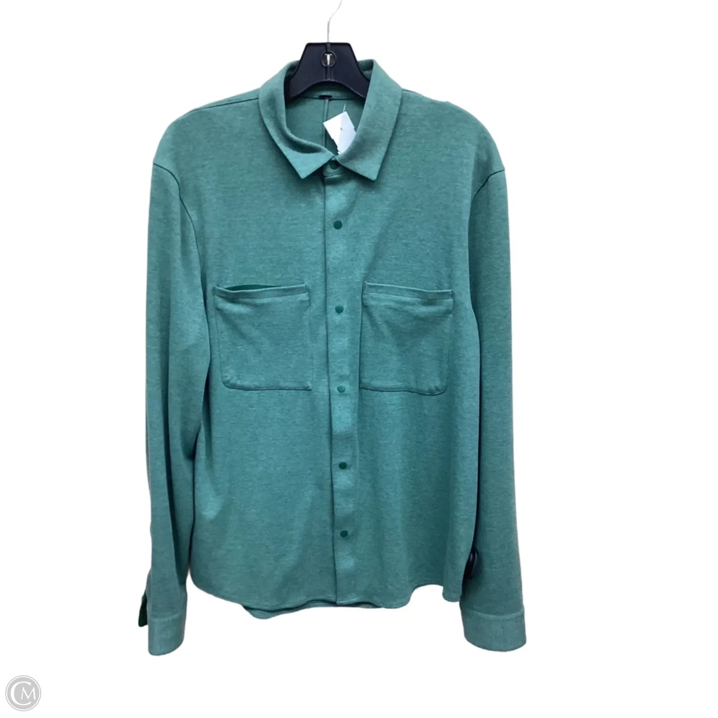 Top Long Sleeve By Lululemon In Green, Size: M