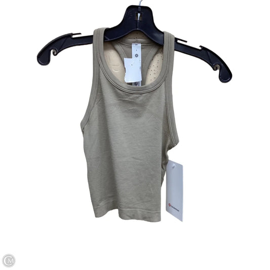 Athletic Tank Top By Lululemon In Tan, Size: 2