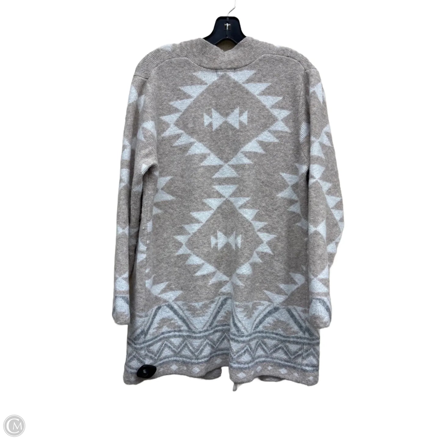 Sweater Cardigan Designer By Frye In Tan, Size: L