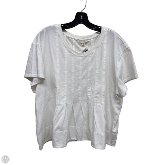 Top Short Sleeve By Pilcro In White, Size: Xl