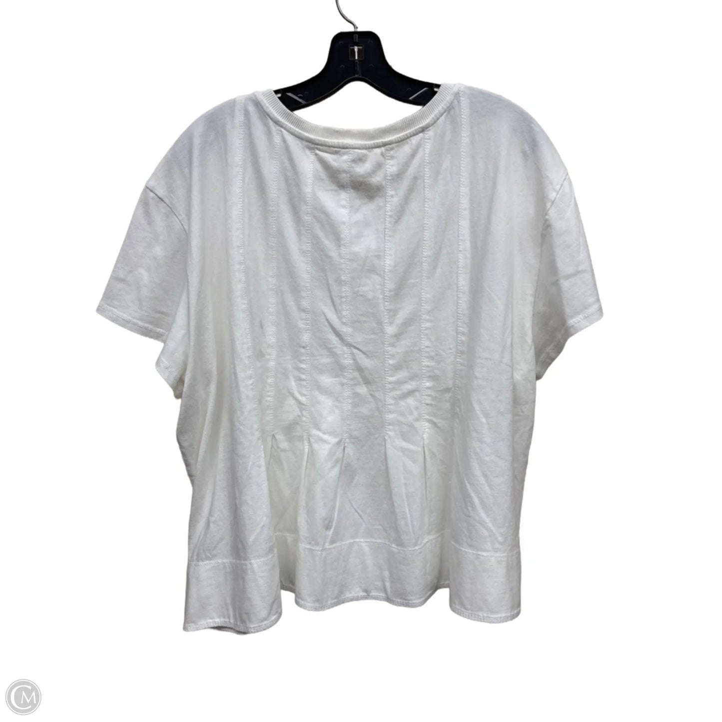 Top Short Sleeve By Pilcro In White, Size: Xl