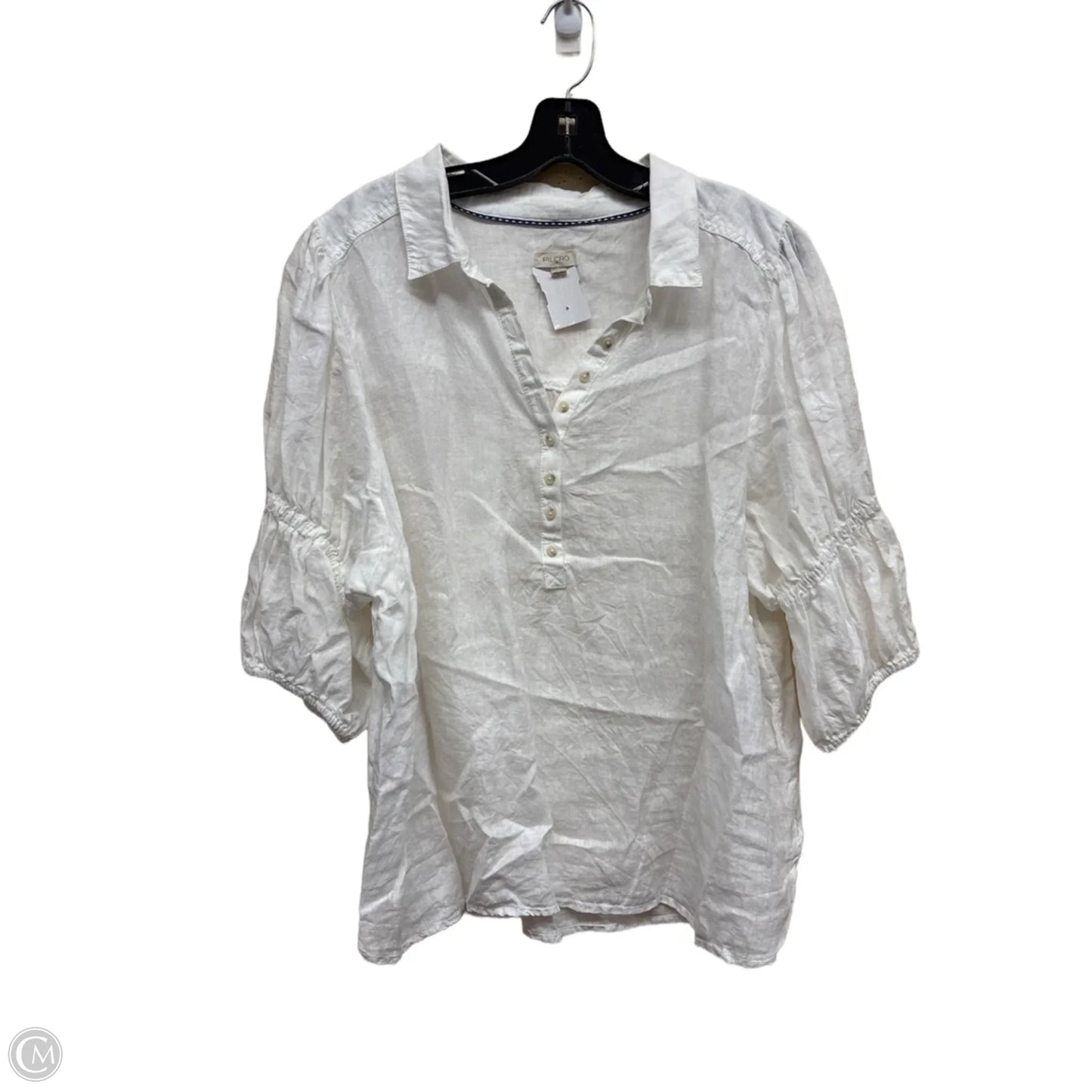 Top Short Sleeve By Pilcro In Yellow, Size: Xl