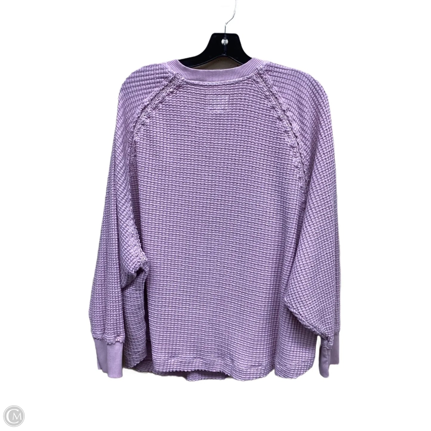 Top Long Sleeve By American Eagle In Purple, Size: M