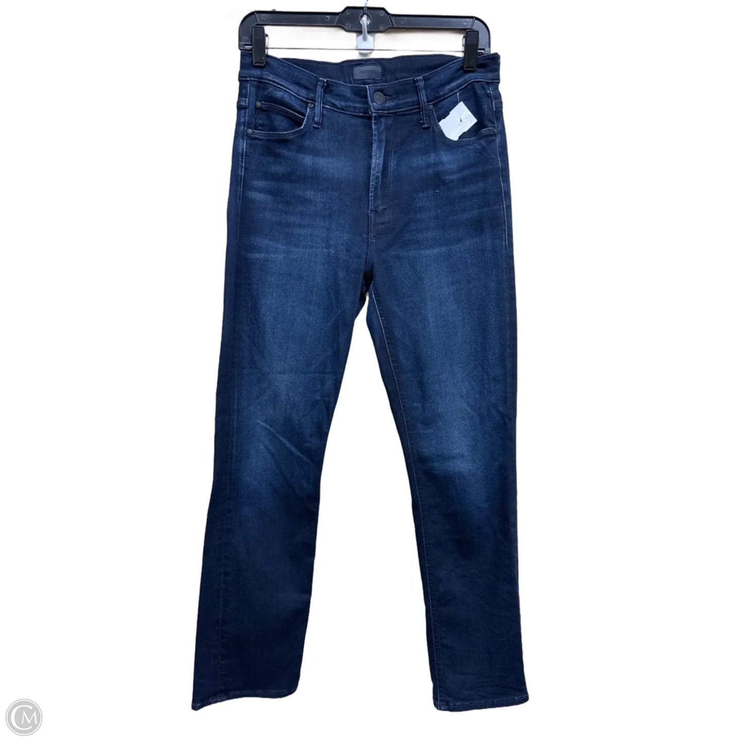 Jeans Straight By Mother In Blue Denim, Size: 10