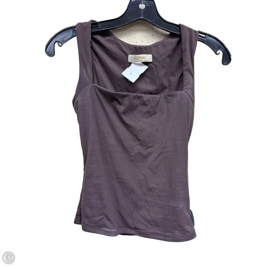 Top Sleeveless By Clothes Mentor In Brown, Size: S