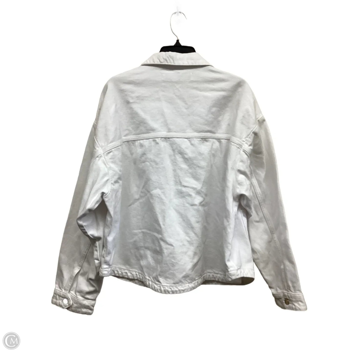 Jacket Denim By Zara In White, Size: 0