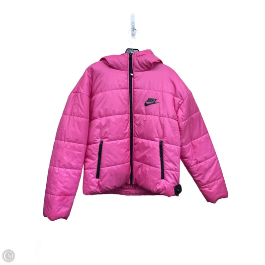 Jacket Puffer & Quilted By Nike In Pink, Size: S