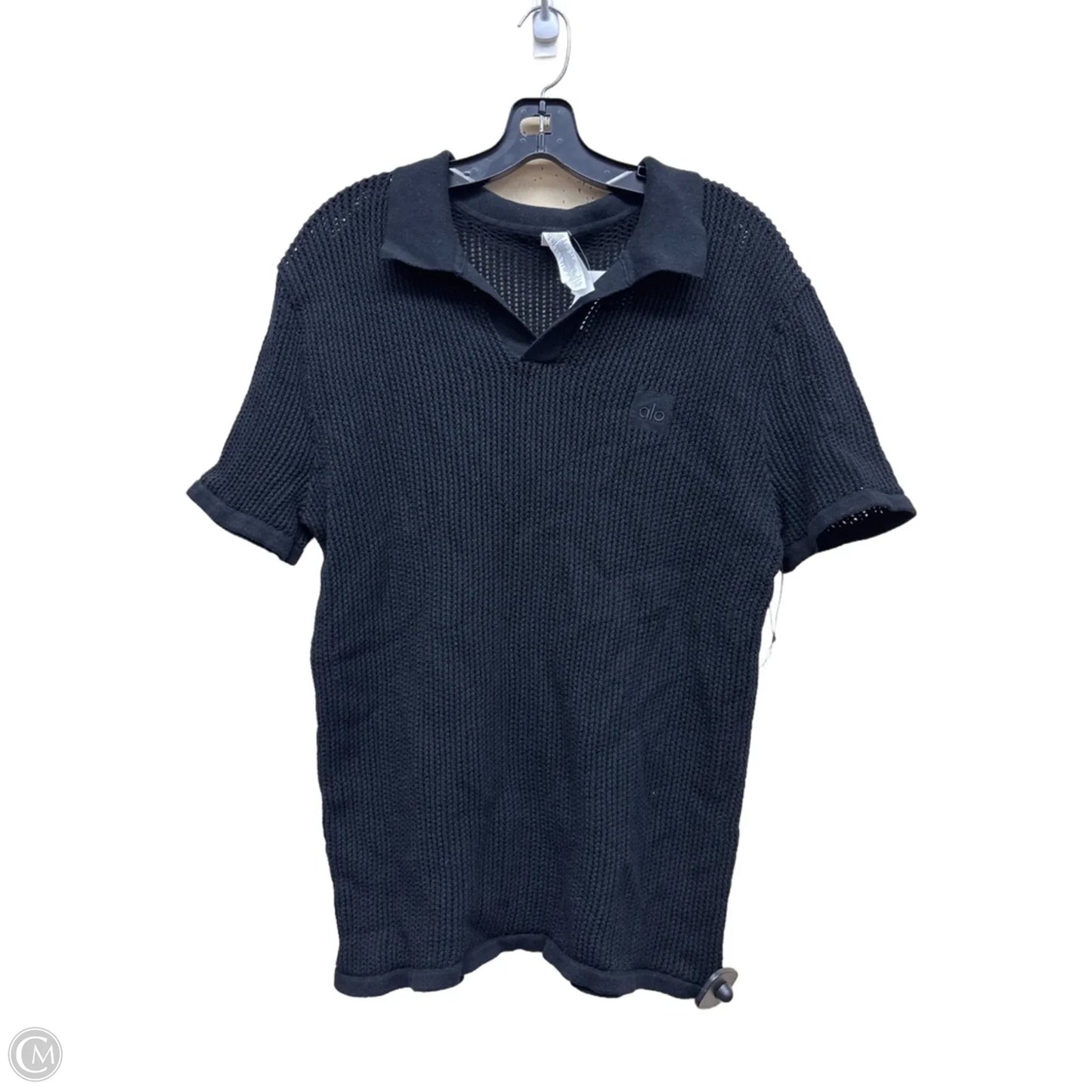 Top Short Sleeve By Alo In Black, Size: M