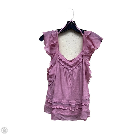 Top Sleeveless By Anthropologie In Pink, Size: S