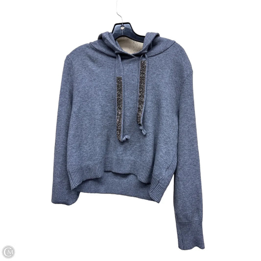 Sweatshirt Hoodie By Zara In Grey, Size: L