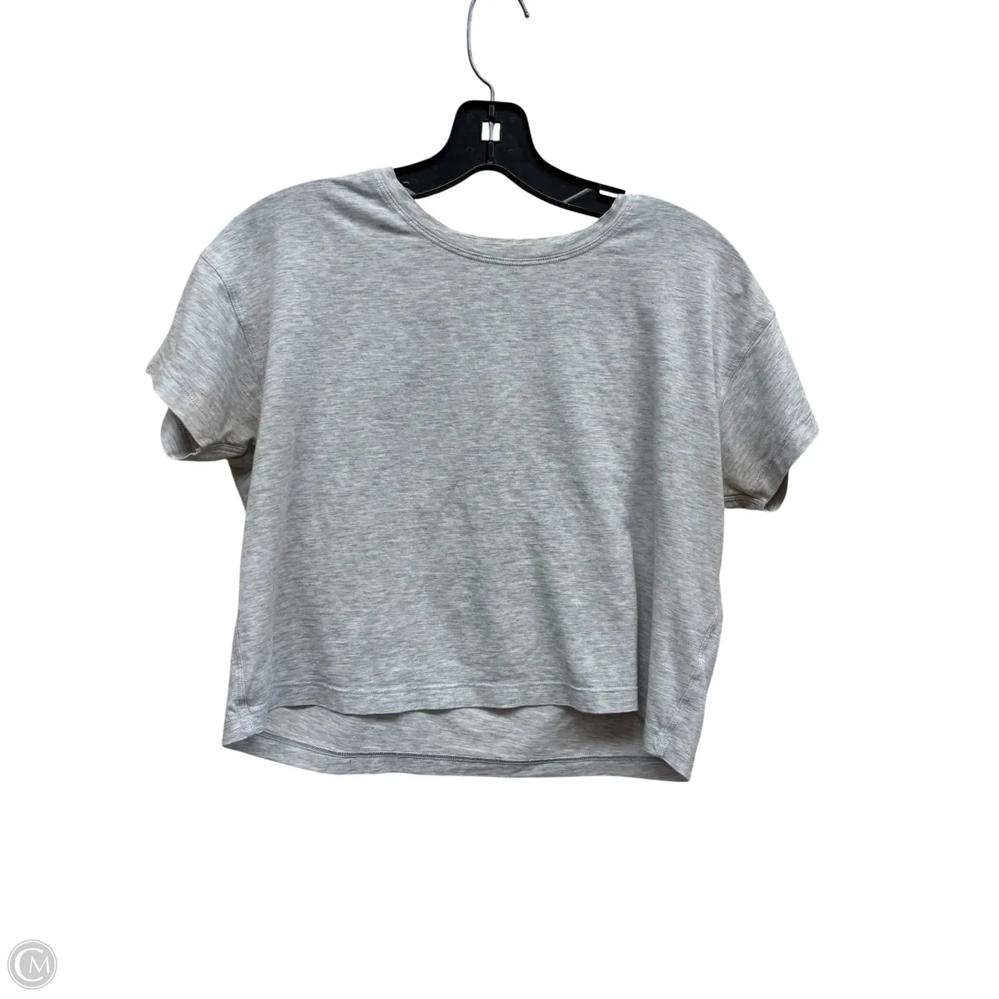 Athletic Top Short Sleeve By Lululemon In Grey
