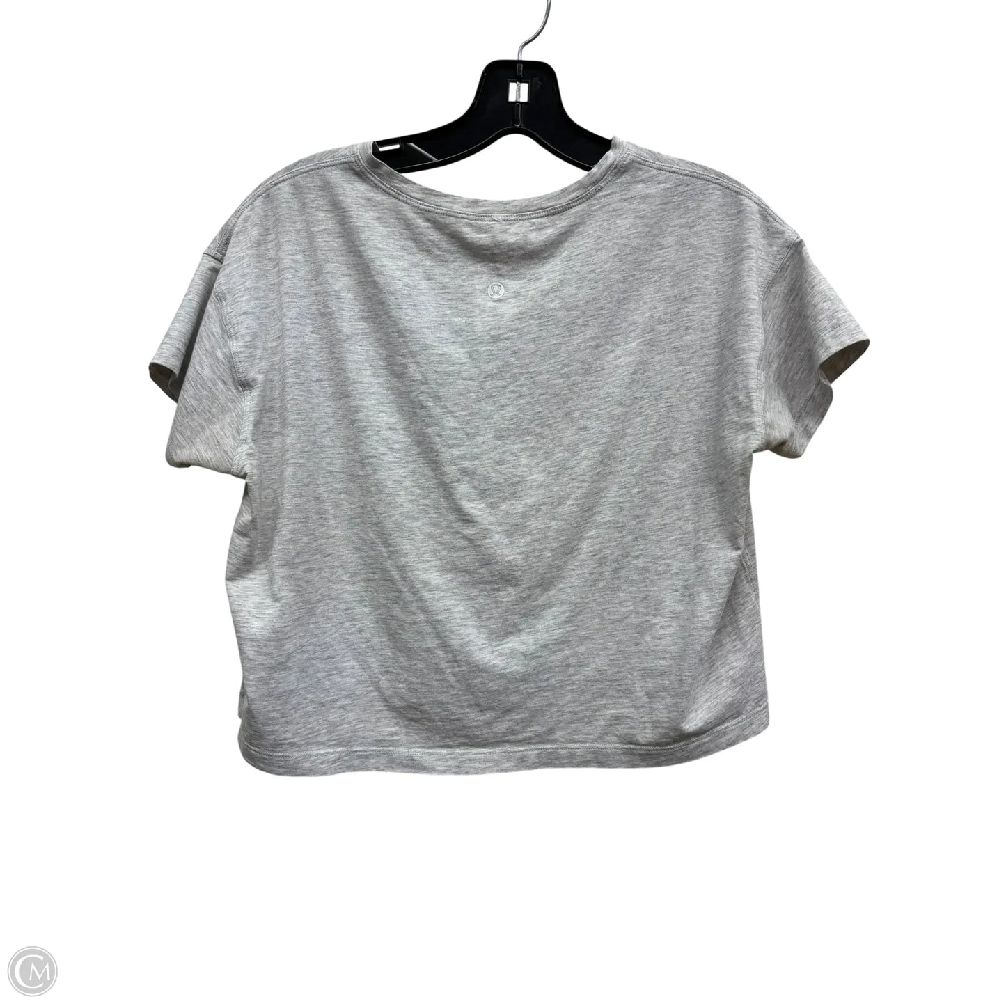 Athletic Top Short Sleeve By Lululemon In Grey