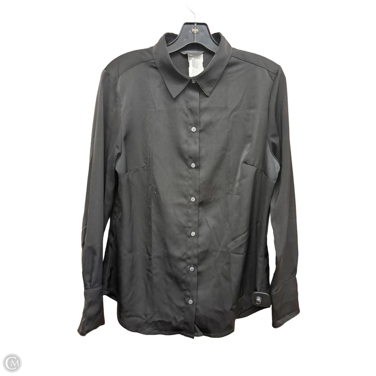 Top Long Sleeve By Banana Republic In Black, Size: M