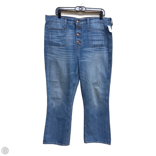 Jeans Straight By J. Crew In Blue Denim, Size: 14