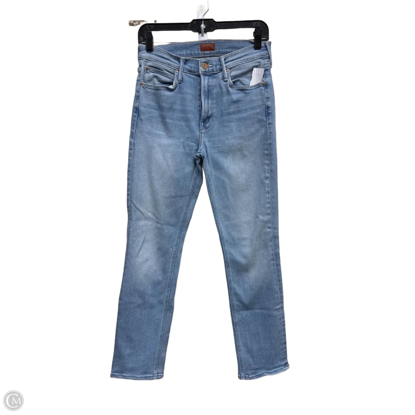 Jeans Straight By Mother In Blue Denim, Size: 4