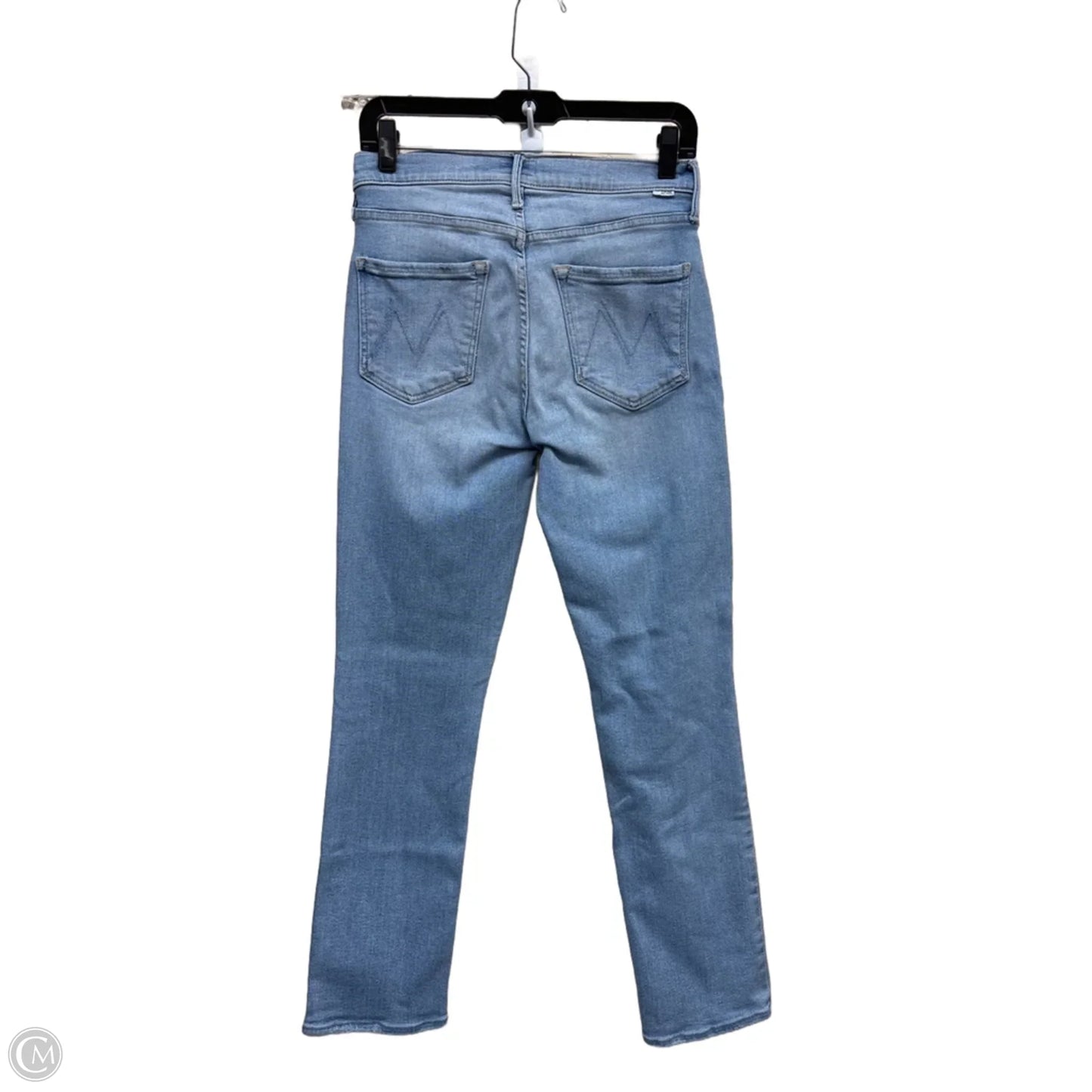 Jeans Straight By Mother In Blue Denim, Size: 4