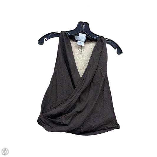 Top Sleeveless By Zara In Brown, Size: Xs
