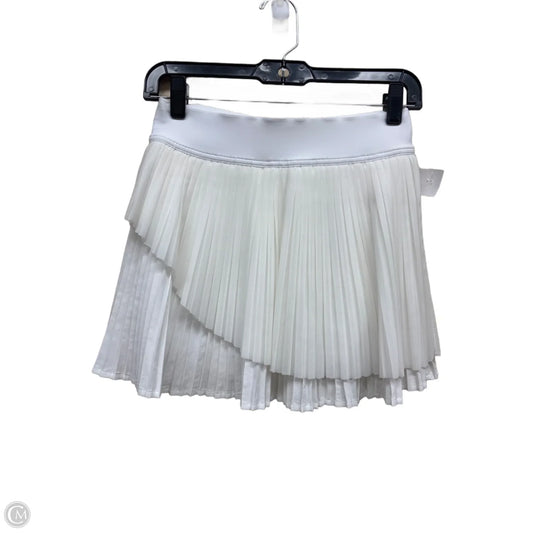 Athletic Skirt By Lululemon In White, Size: 4