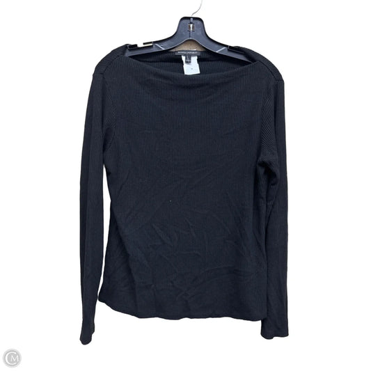 Top Long Sleeve By Banana Republic In Black, Size: L