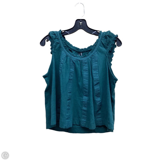 Top Sleeveless By Anthropologie In Green, Size: S