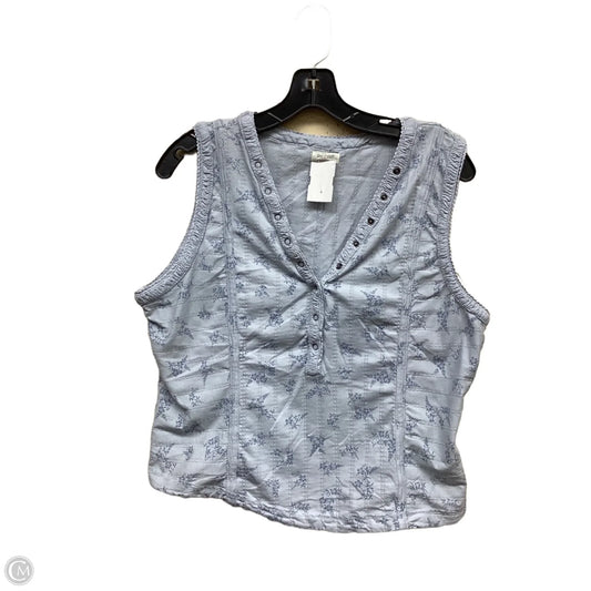Top Sleeveless By Pilcro In Blue, Size: Xl
