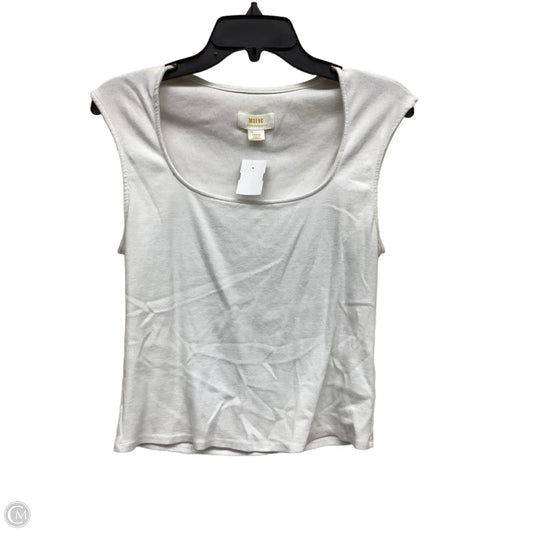 Top Sleeveless By Maeve In White, Size: L
