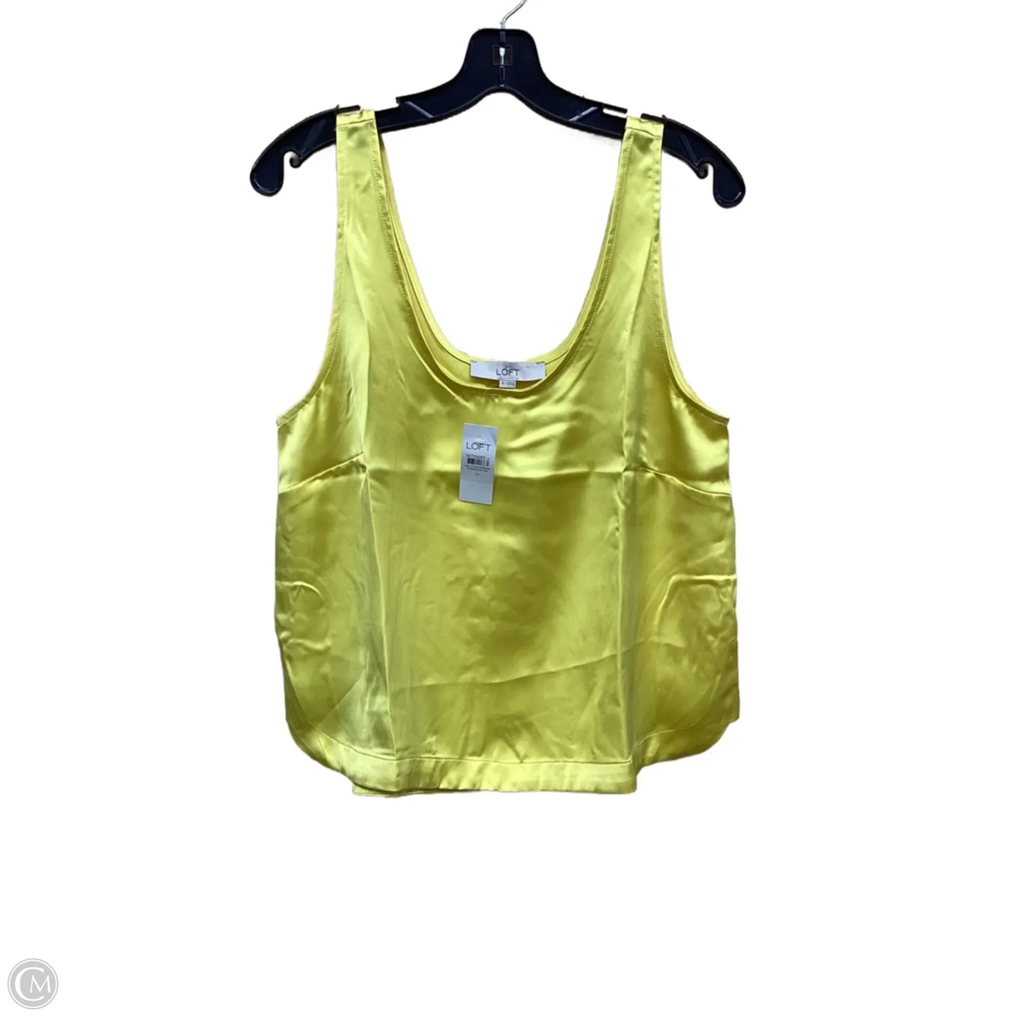 Top Sleeveless By Loft In Yellow, Size: M