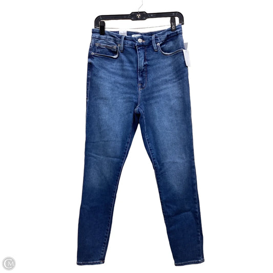 Jeans Skinny By Good American In Blue Denim, Size: 10