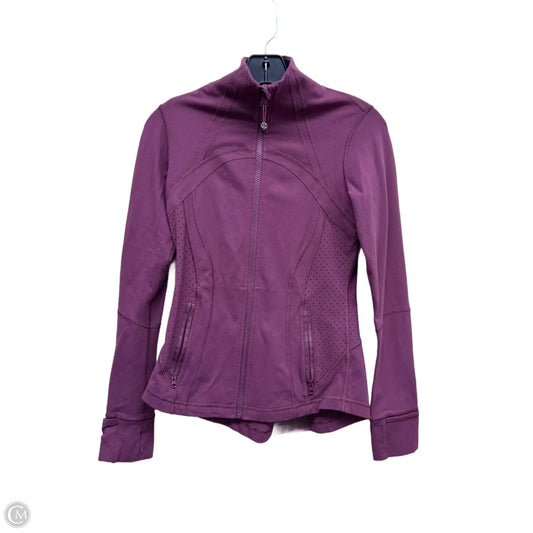 Athletic Jacket By Lululemon In Purple, Size: 6