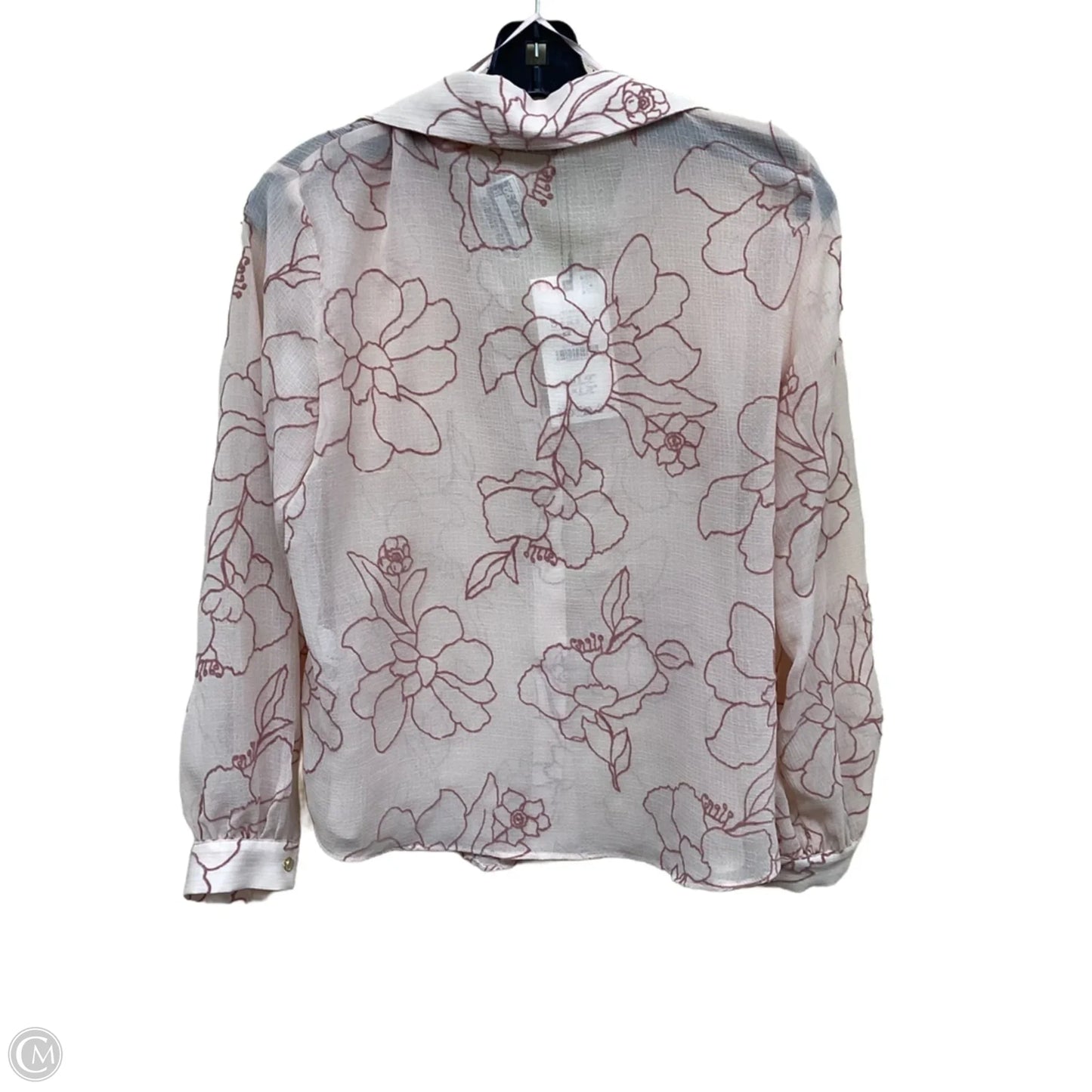 Top Long Sleeve By Zara In Pink, Size: S