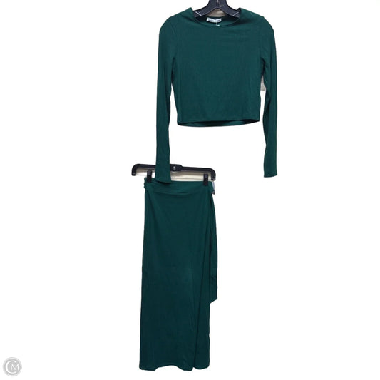 Skirt Set 2pc By Reformation In Green, Size: Xs