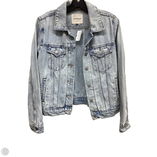 Jacket Denim By Lucky Brand In Blue Denim, Size: M