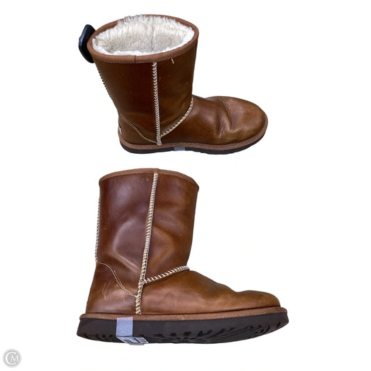 Boots Designer By Ugg In Brown, Size: 7