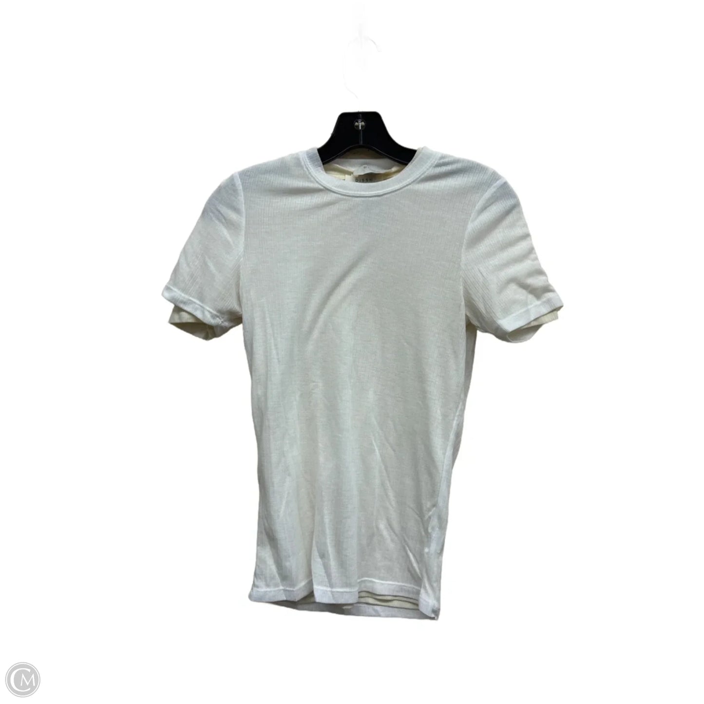 Top Short Sleeve By Clothes Mentor In White, Size: M