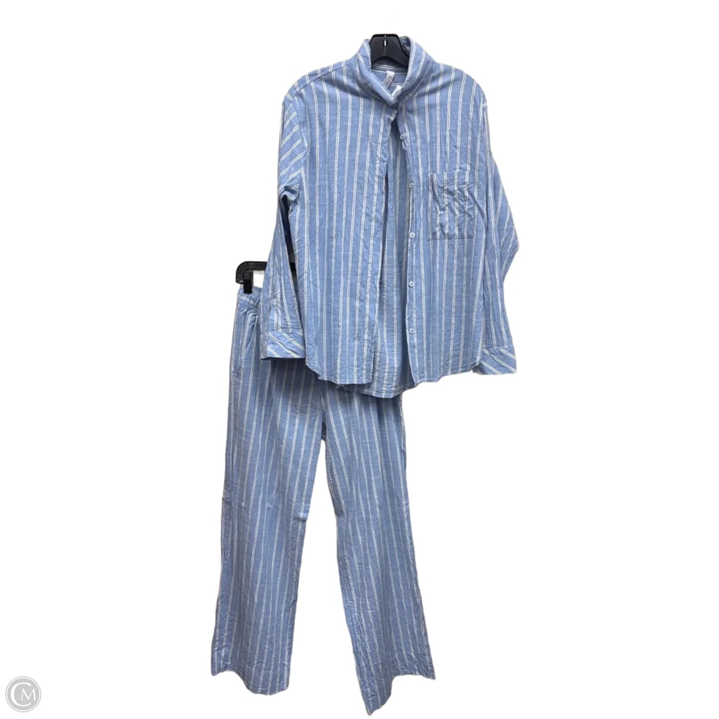 Pajamas 2pc By Auden In Blue, Size: M