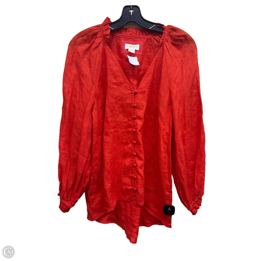Top Long Sleeve By Maeve In Orange, Size: S