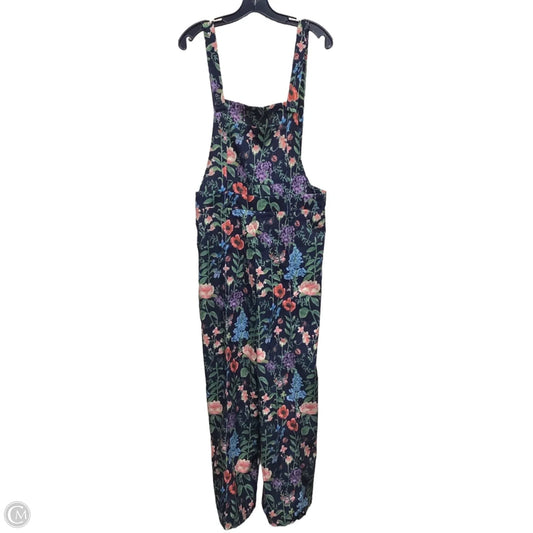Overalls By Clothes Mentor In Floral Print, Size: L