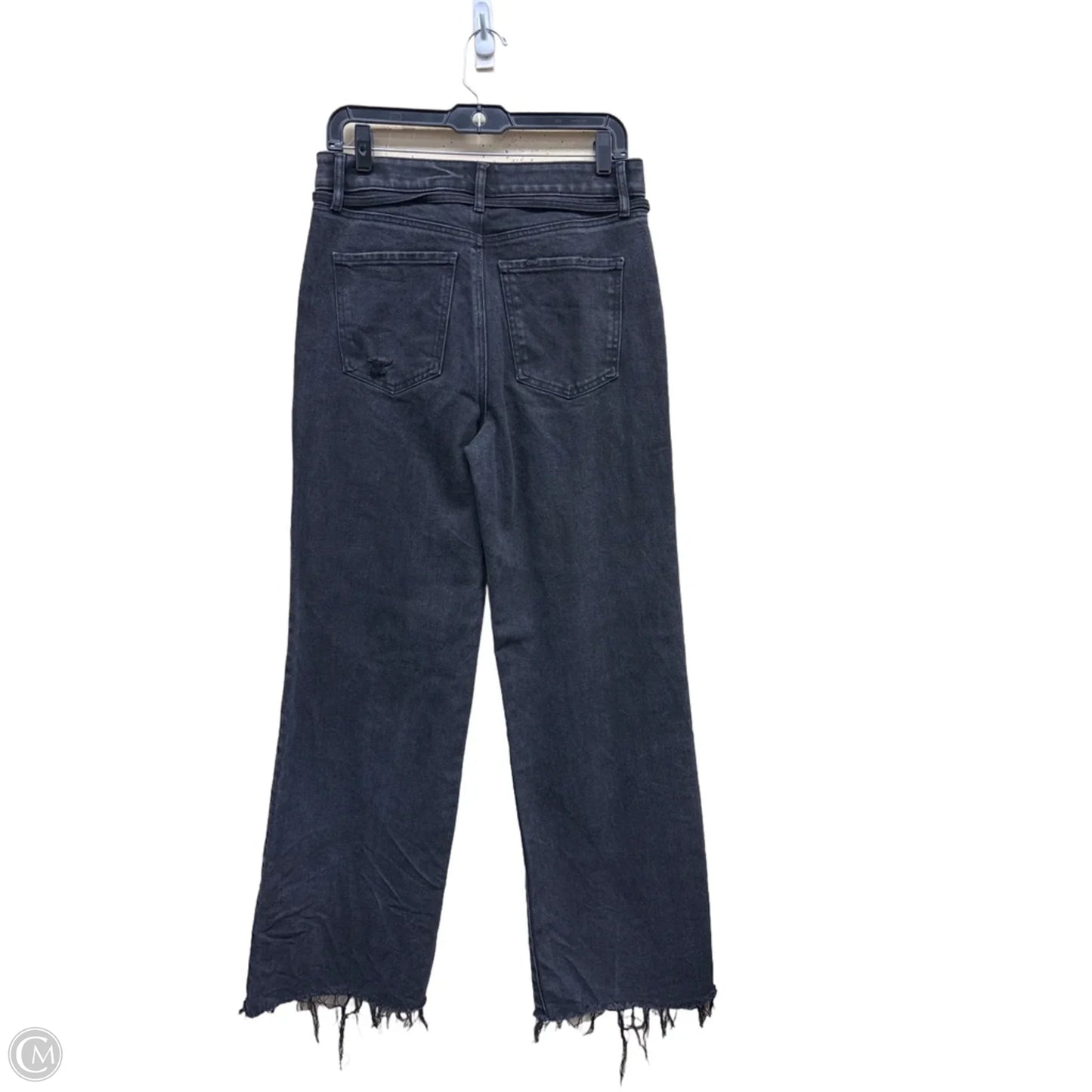 Jeans Straight By Express In Black Denim, Size: 6