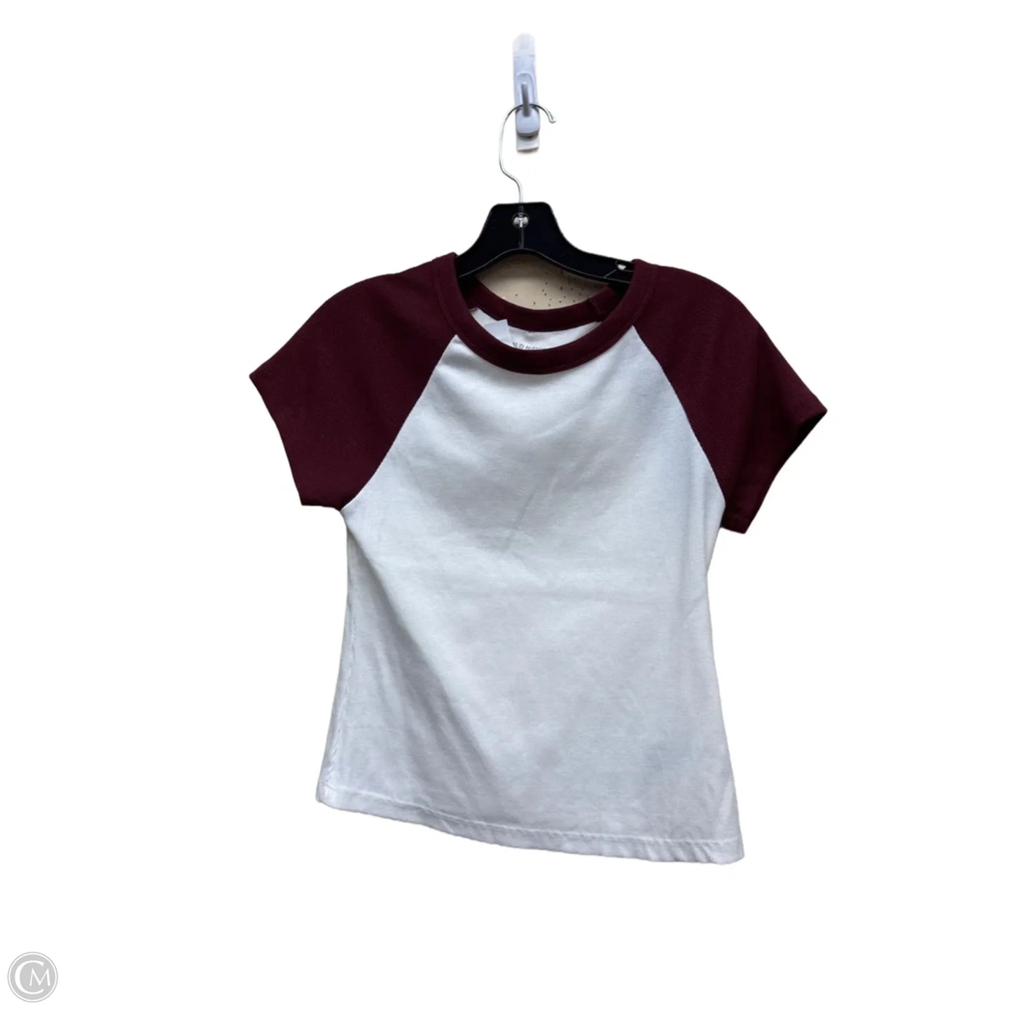Top Short Sleeve By Old Navy In White, Size: M