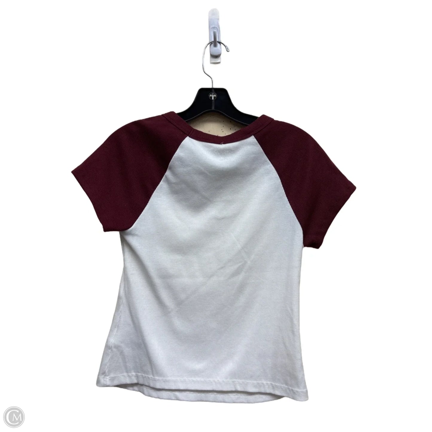 Top Short Sleeve By Old Navy In White, Size: M