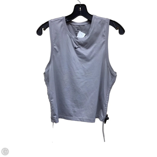 Athletic Tank Top By Nike In Grey, Size: S