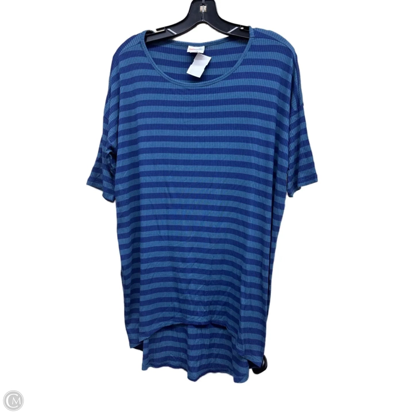 Top Short Sleeve By Lularoe In Striped Pattern, Size: Xs