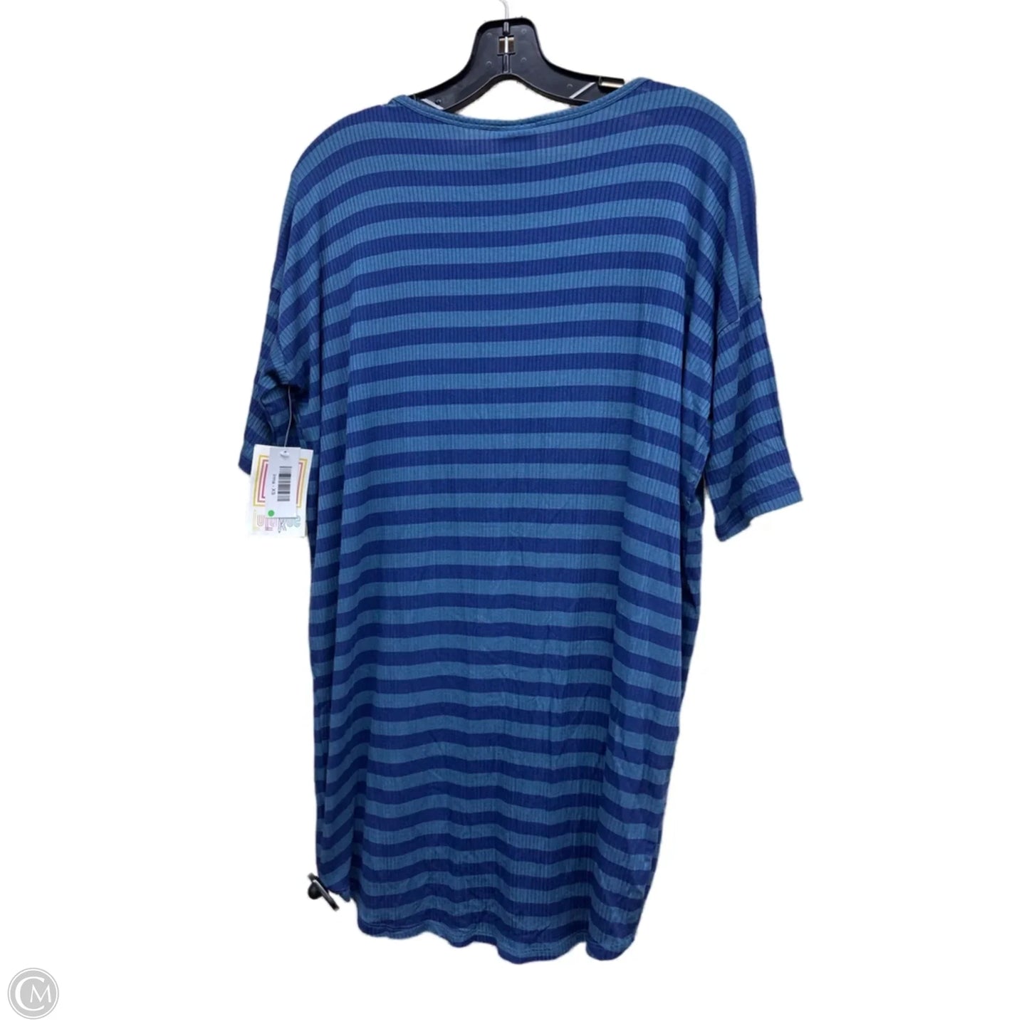 Top Short Sleeve By Lularoe In Striped Pattern, Size: Xs
