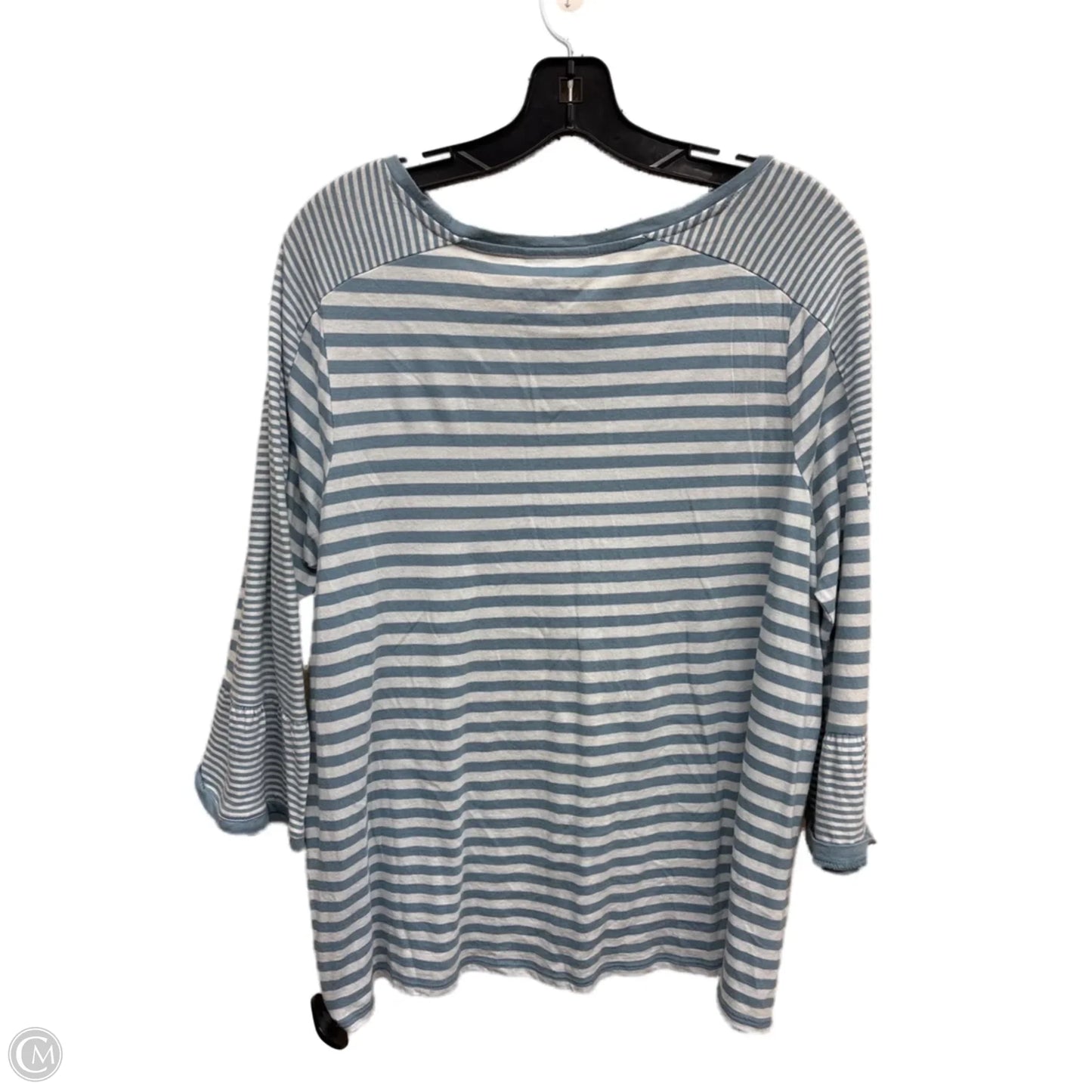 Top Long Sleeve By J. Jill In Striped Pattern, Size: L