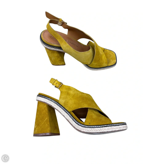 Shoes Designer By Tory Burch In Yellow, Size: 8.5