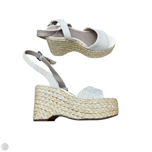 Shoes Heels Wedge By Sam Edelman In Cream, Size: 8